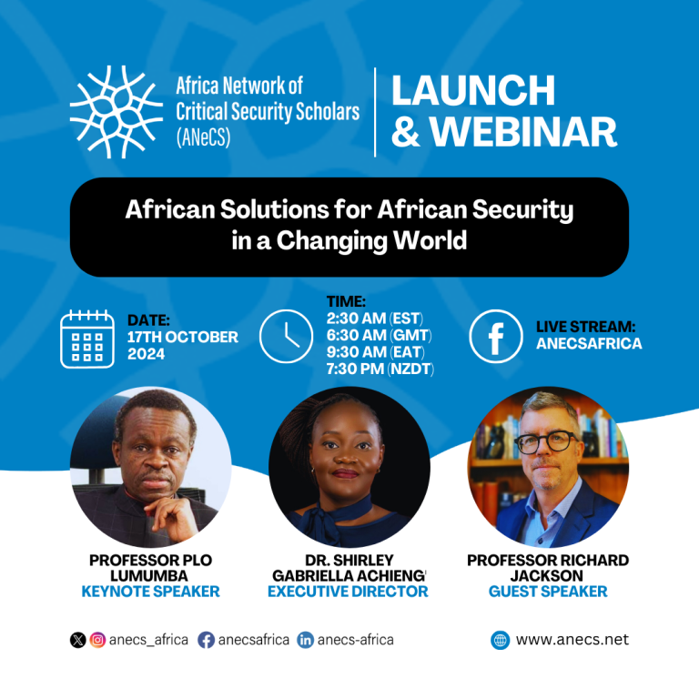 Launch of ANeCS and Webinar